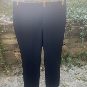 Ann Taylor Factory Black Straight Leg Pants 12p NWT pockets
